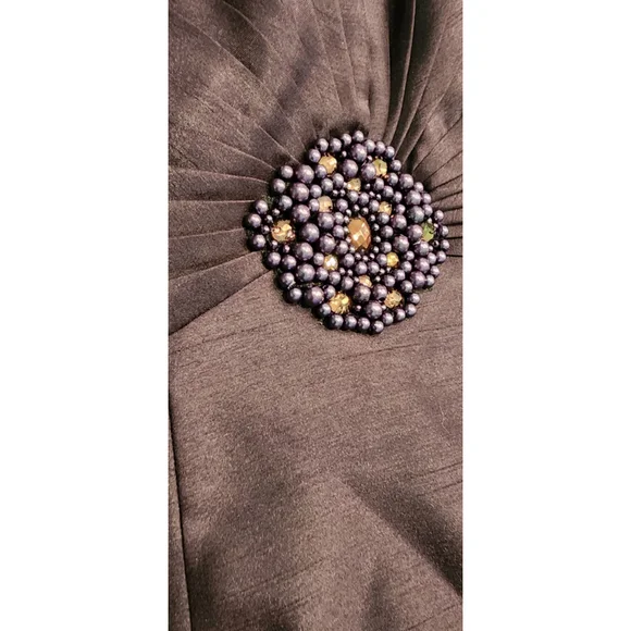 Jessica Howard Formal Evening Gown Dress & Jacket Women's 6 Eggplant Purple - Picture 13 of 16